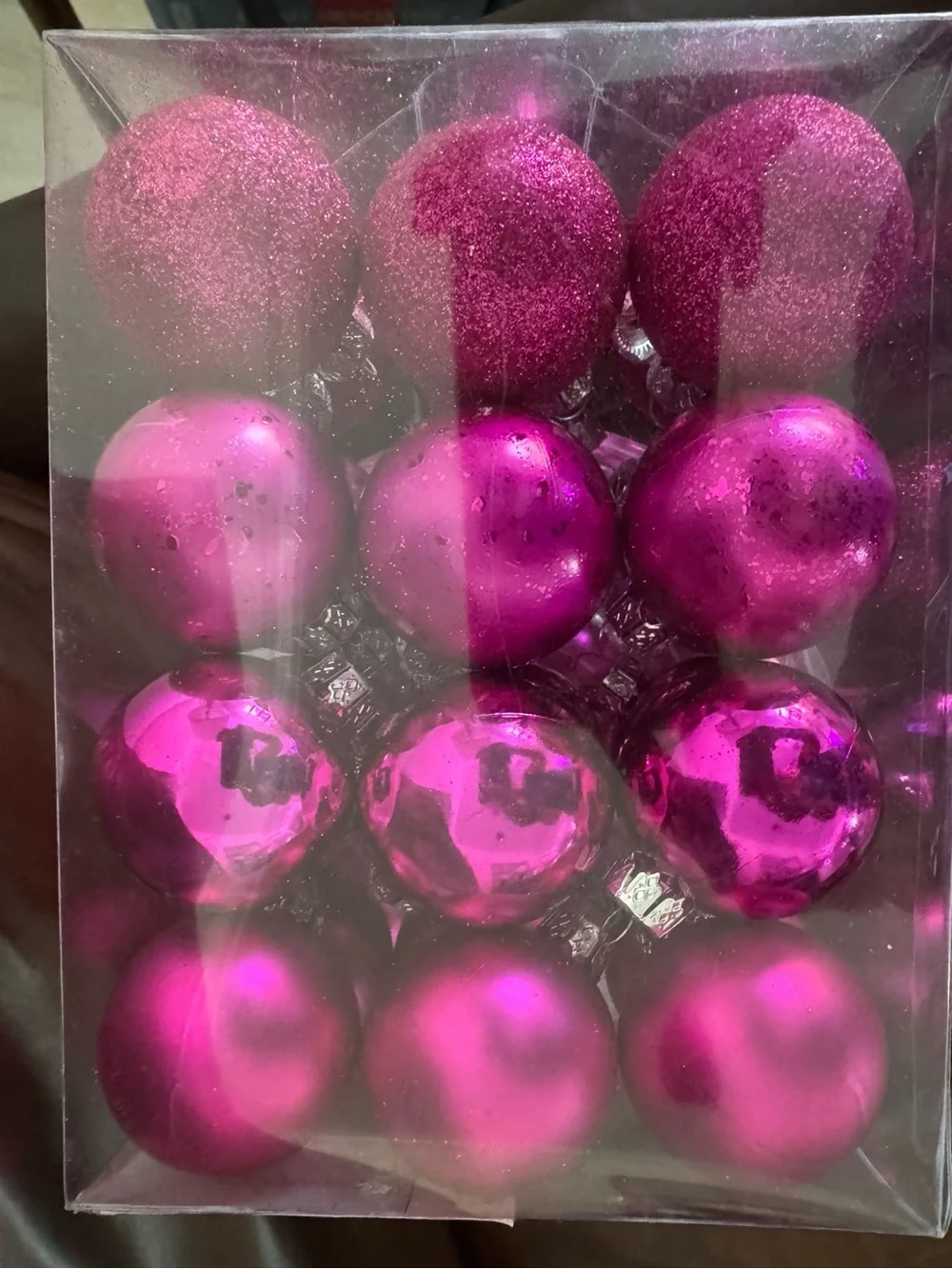 Target Hot Pink Shiny & Bright Christmas Ornament and Garland Set